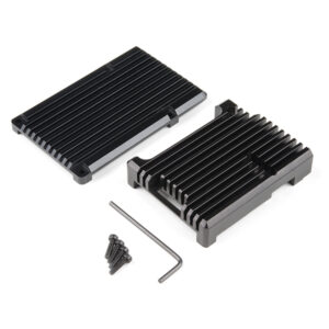 Buy Aluminum Heatsink Case for Raspberry Pi 4 - Obsidian Black in bd with the best quality and the best price